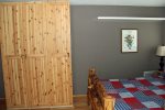 Bedroom has a Large Storage Armoire